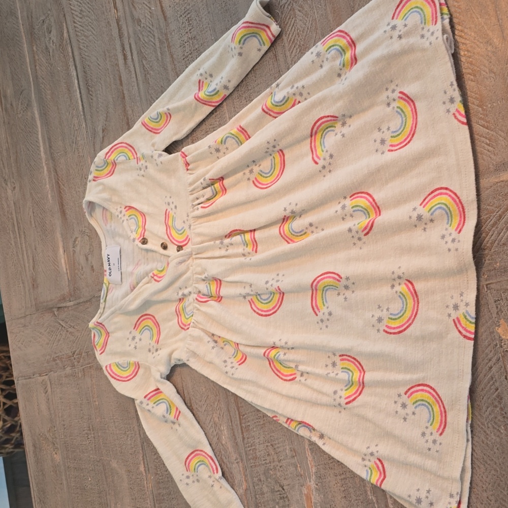 Girls rainbow dress